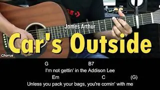 Car's Outside - James Arthur | EASY Guitar Lessons for Beginners - Chord & Strumming Pattern