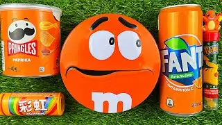 Satisfying Video | Unpacking and Mixing Rainbow Candy in M&M's Box ASMR