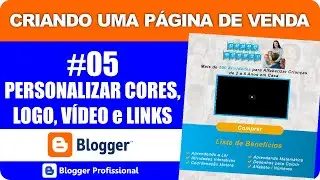 Manual [CORES, VÍDEO, LINKS] Template Página De Vendas - Blogger Profissional