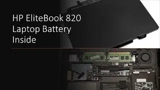 HP EliteBook 820 Laptop Battery Inside