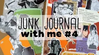 Junk Journal with Me #3 | CHAINSAW MAN | ASMR, No Talking, Soft Music