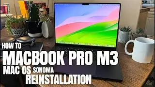 How to  ReInstall macOS Sonoma on your MacBook pro M3,M2