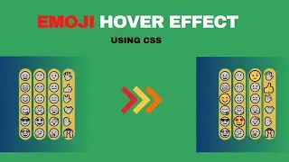 HOW TO CREATE SMILEY EMOJI HOVER EFFECT USING CSS AND HTML || GRAYSCALE HOVER ||