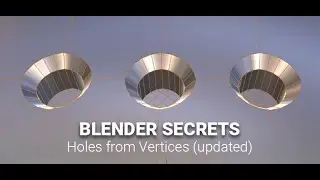 Blender Secrets - Making Holes from Vertices (updated)