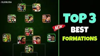 Top 3 Best Formations In eFootball 2024 Mobile | best formation efootball 2024 🔥