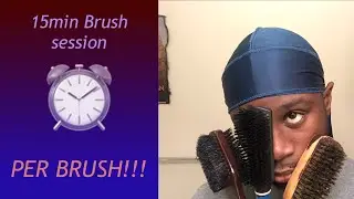 How to get 360 waves: 15 minutes brush session per brush METHOD!!! #elitewaver #elite #wavy #swirl