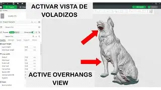 Activate the overhangs view to analyze the support use | Bambu Studio OrcaSlicer