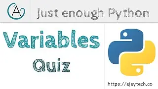 Variables Quiz | Just enough Python