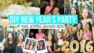 DIY NEW YEAR’S PARTY +Decor, Treats, and Photo Booth!! || BeautybyAndi
