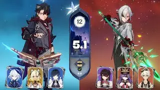 WRIOTHESLEY FREEZE & HYPERLOAD ARLECCHINO FULL STAR SPIRAL ABYSS 5.1
