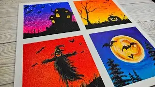 Halloween Painting 🎃 | Step by step Acrylic Painting