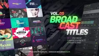 TypeX-Text Animation Tool | Broadcast Titles Pack | Free After Effects Template From Videohive