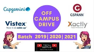 #capgimini​ off-campus drive for 2021 batch | Capgemini Recruitment 2021 | Latest Off-Campus Jobs