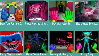 Scary Toys Funtime Chapter 2,Poppy Playtime 2 Steam Mobile,Play With Poppy Toy,Blue Monster,Poppy
