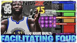*NEW* BEST RARE FACILITATING FOUR BUILD IN NBA 2K21 NEXT GEN! (BEST DRAYMOND GREEN BUILD!)