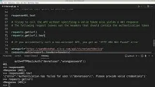 Python and Cisco Intent API Authentication [CCNP ENCOR, CCNP ENARSI]