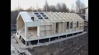 Современный дом PRECUT технология. Сборка PRECUT дома  | А3 Констракшн #openvillage