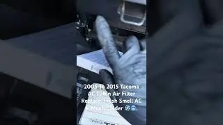 Tacoma Cabin Air Filter Replace #toyota #toyotatacoma #toyotatundra #shorts #short #shortvideo