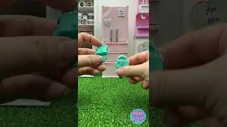 Unboxing Doll Size Shark Slippers, Mint.  Tiny Shoes #unboxing #miniature #dollhouse