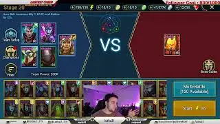 FIRE KNIGHT 20 USING 4 RARES AND 1 UNCOMMON  | RAID: SHADOW LEGENDS