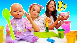 ¡Cocina sopa de verduras con Maya y Lina! Vídeos con Baby Born para niñas
