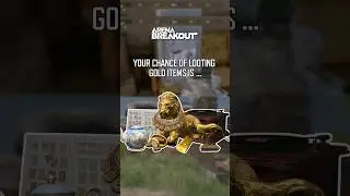Your chance of looting gold items is......So true. 