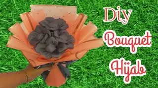 BUKET HIJAB SEGI EMPAT || tutorial buket