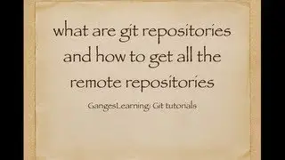 Git Tutorials: What are git repositories