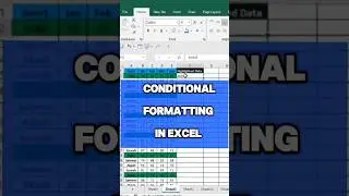 Conditional formatting in Excel | Interview Crack Tutorial 🤔