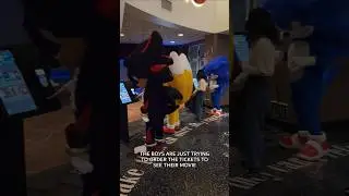 I RAN INTO SONIC, SHADOW, TAILS, & KNUCKLES AT THE MOVIES 😳‼️ 