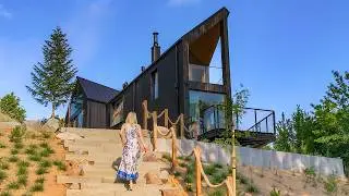Inside Polish Triangle House - Prefabricated Eco DREAM HOME of 85 sqm built on a slope