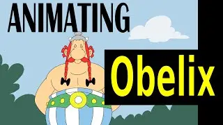 Animating Obelix in Pencil2D