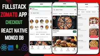 React Native Full-Stack Multi-Cart Restaurant App with MongoDB | Checkout | Zomato App Clone.