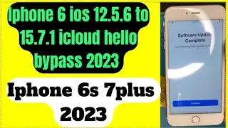 IPhone 6 ios 12.5.6 to 15.7.1 icloud bypass 2023