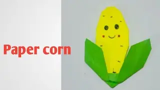 Paper  corn/Paper craft/kids craft /Easy craft /nursery craft/kids activity /how to make a papercorn