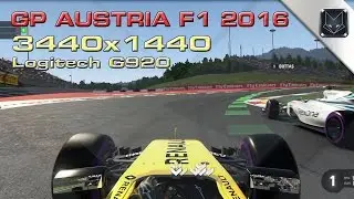 F1 2016 PC AUSTRIA 3440x1440 ASUS PG348Q GTX980Ti logitech G920