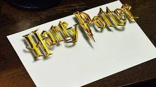 3D Graffiti Lettering on paper Harry Potter