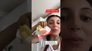 KEDİME HAMBURGER 🍔 PATATESİ GÖSTERİYORUM #reklam  #youtubechamps