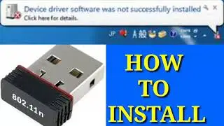 device driver software was not successfully installed II wifi Dongal how to install Unbox