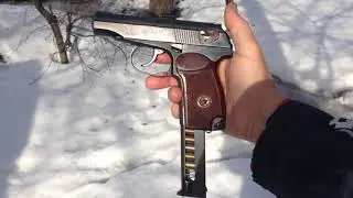 ПМФ-1. Makarov pistol/revolver under Flaubert's cartridge of 4 mm