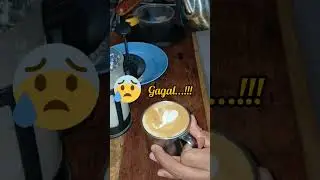 LatteArt, jangan takut gagal #sruputkopi #kopisemarang #latteart