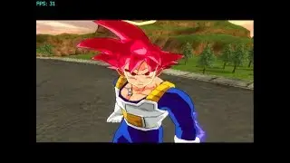 Vegeta SSJ God vs Goku SSJ God Armor _ Mod Wii budokai tenkaichi 3