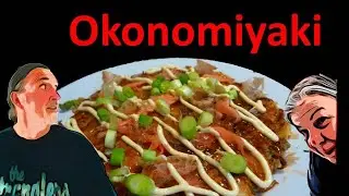 Okonomiyaki  (i can't say it but it tastes great.)