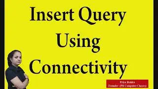 Insert Query Using Connectivity | Class 12 IP Project | Connectivity Python with MySQL