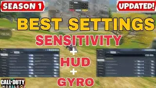 | NEW BEST SENSITIVITY SETTINGS in cod mobile SEASON 1| BEST AIMBOT sensitivity for cod mobile!