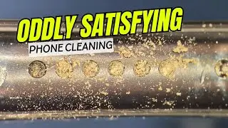 Oddly satisfying phone cleaning under the microscope