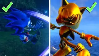 Golden Sonic [Sonic Frontiers mods Gameplay]
