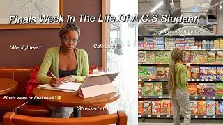 Finals Week In The Life Of A Computer Science Student💻 | All-nighters, Cafe Study, etc.