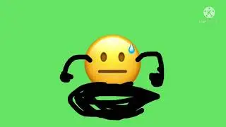 iPhone Emoji Running green screen