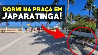 DORMI NA PRAÇA EM JAPARATINGA-AL.